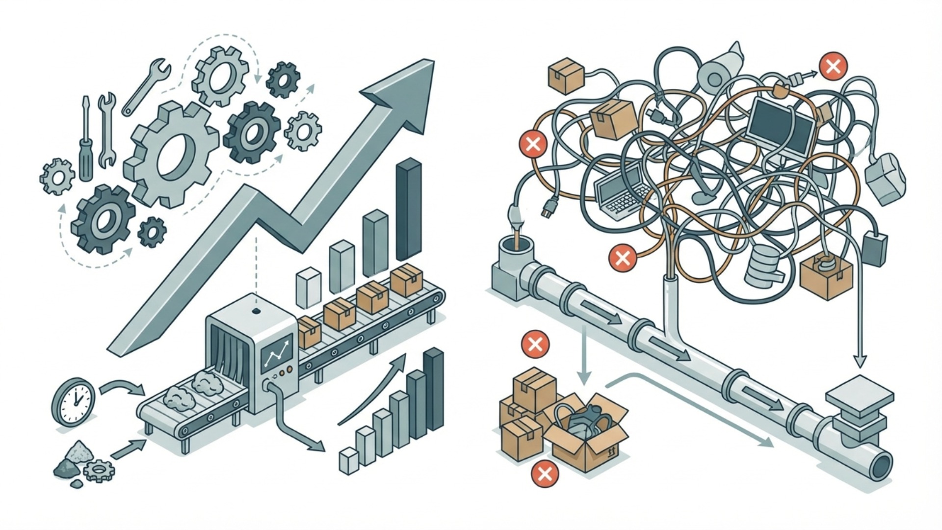 生産性向上と合理化とは？それぞれの意味と違いを解説