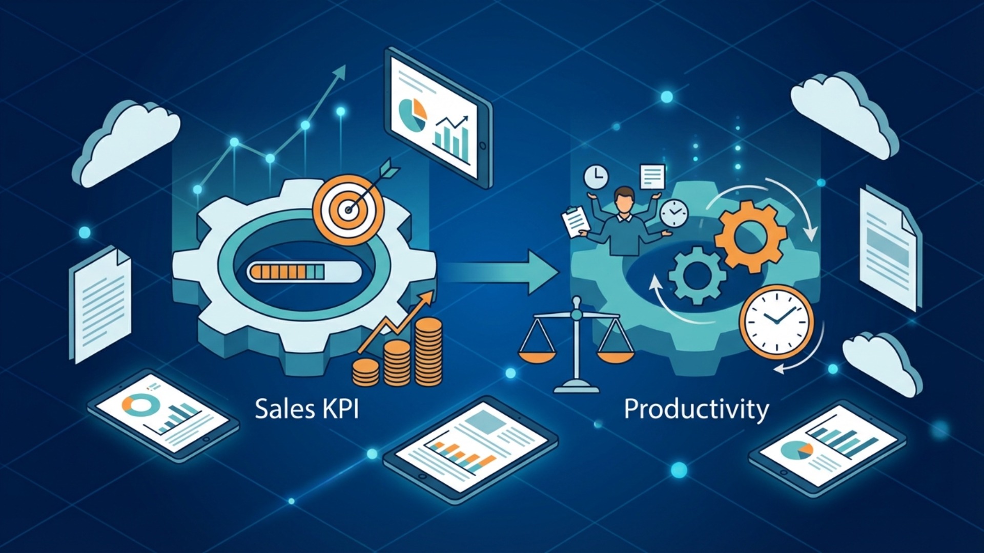 営業効率の指標（KPI）とは？生産性との違いも解説