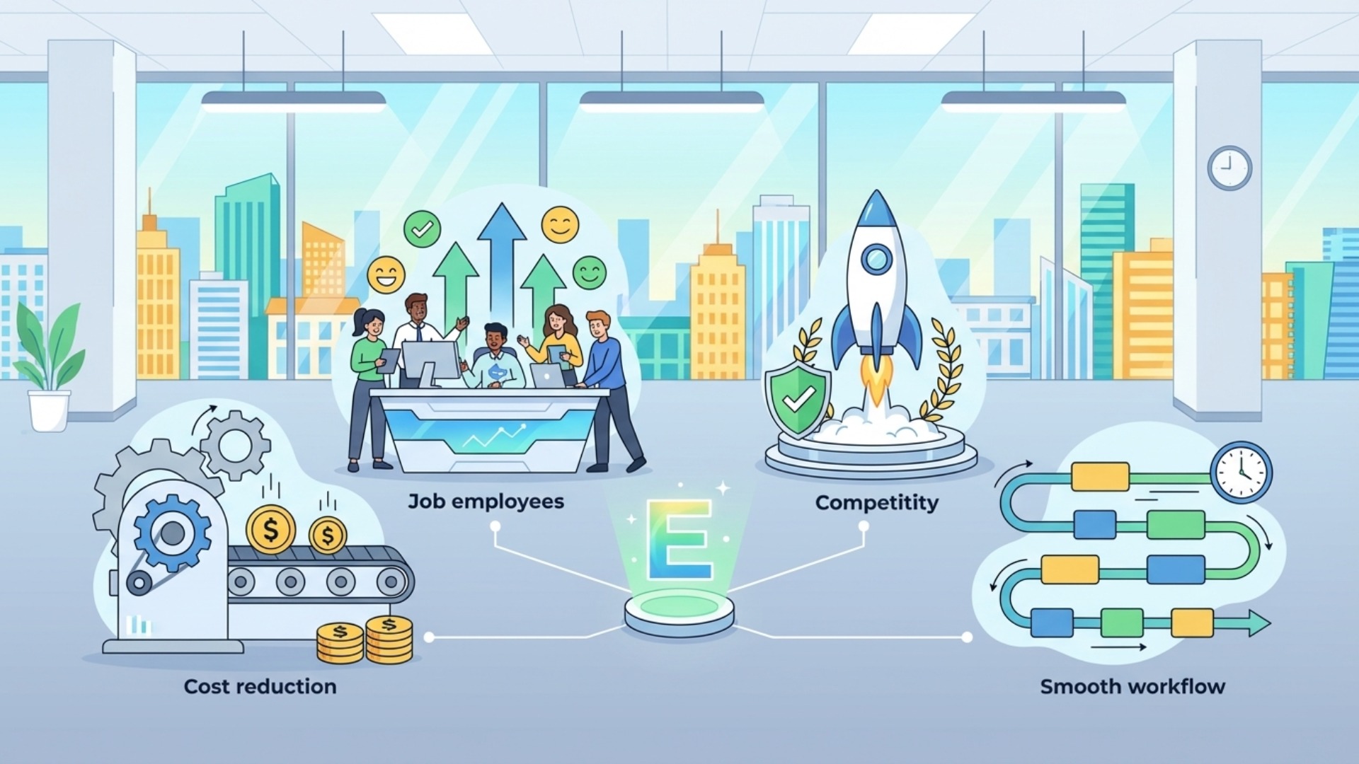 業務効率化がもたらす4つの主要なメリット