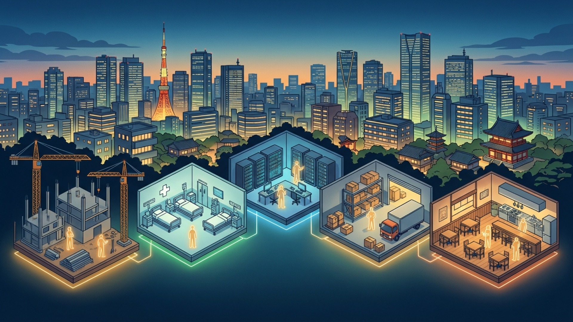 人手不足が特に深刻な業界トップ5