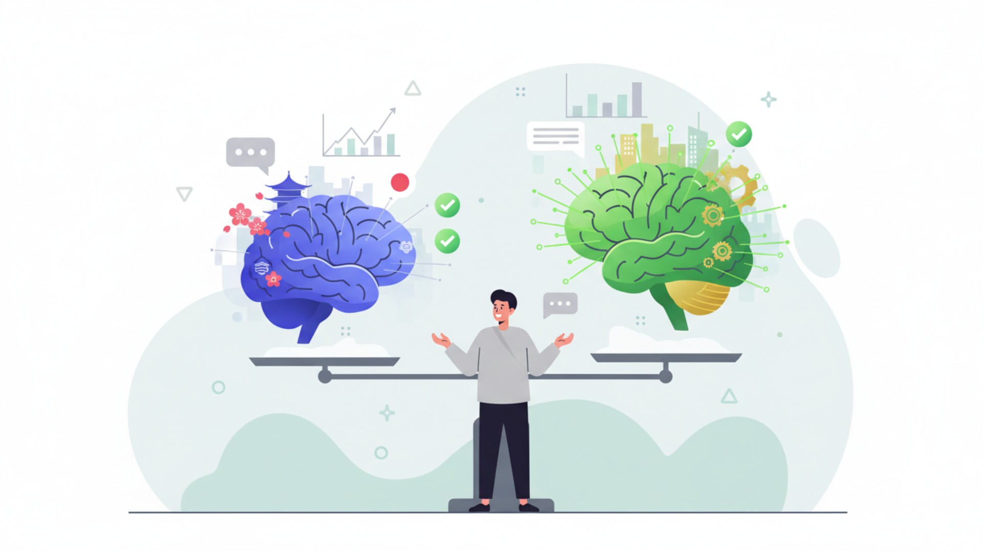 日本語LLMと英語LLMの性能比較