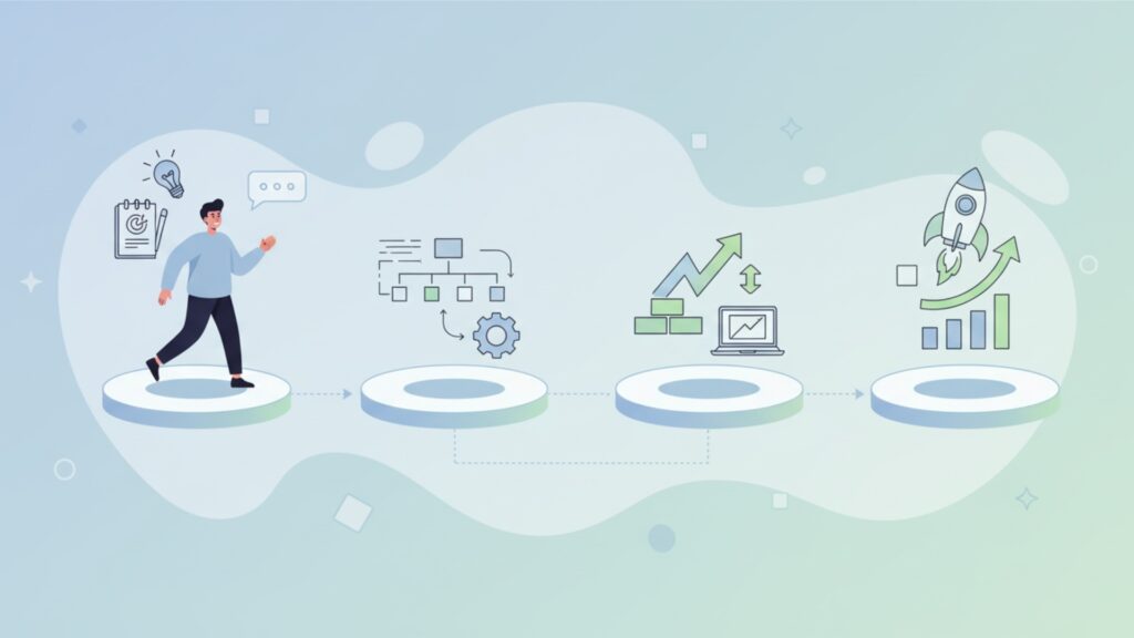 ビジネスモデルを構築する4つのステップ