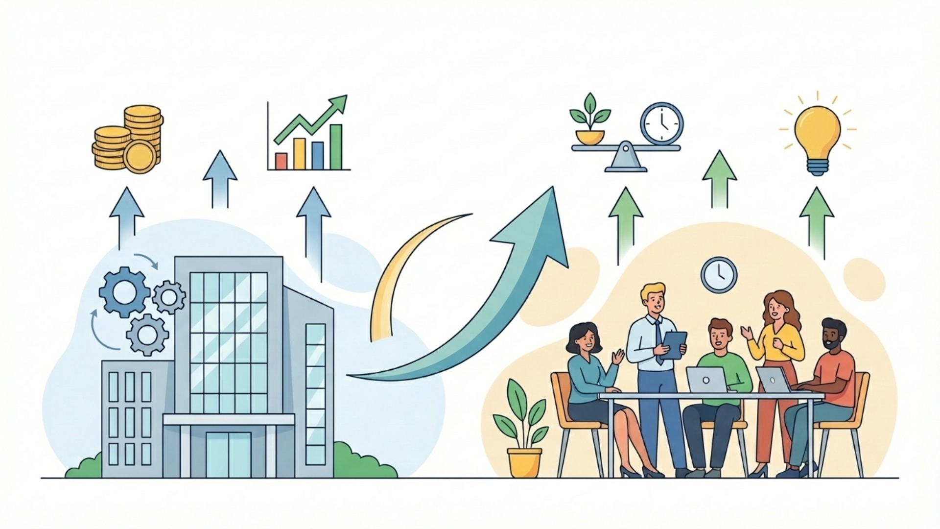 生産性向上がもたらす企業と従業員のメリット