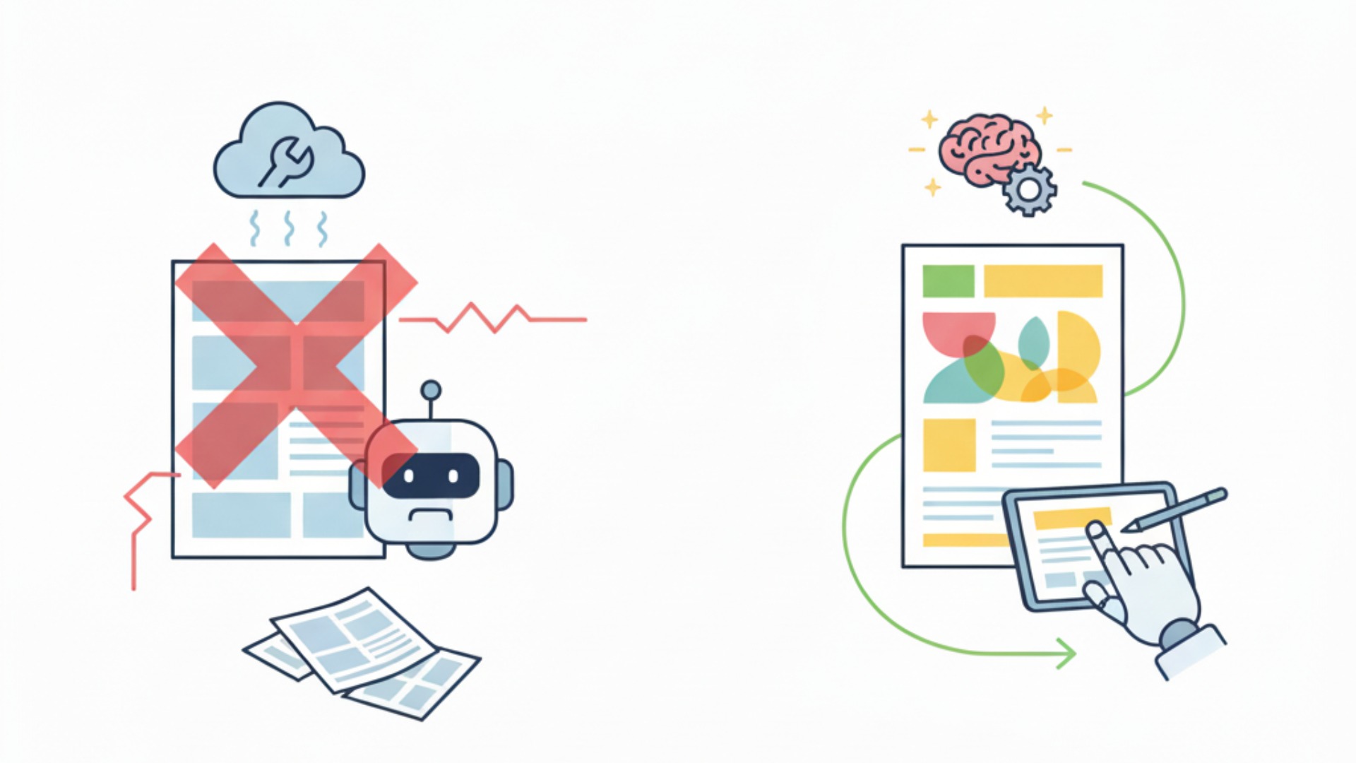 AIチラシ作成のデメリットと対策