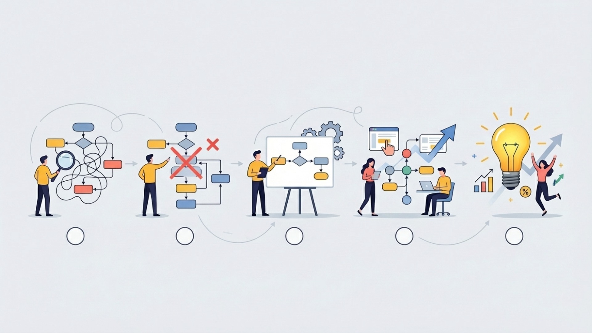 業務効率化を実現するワークフロー改善の5ステップ