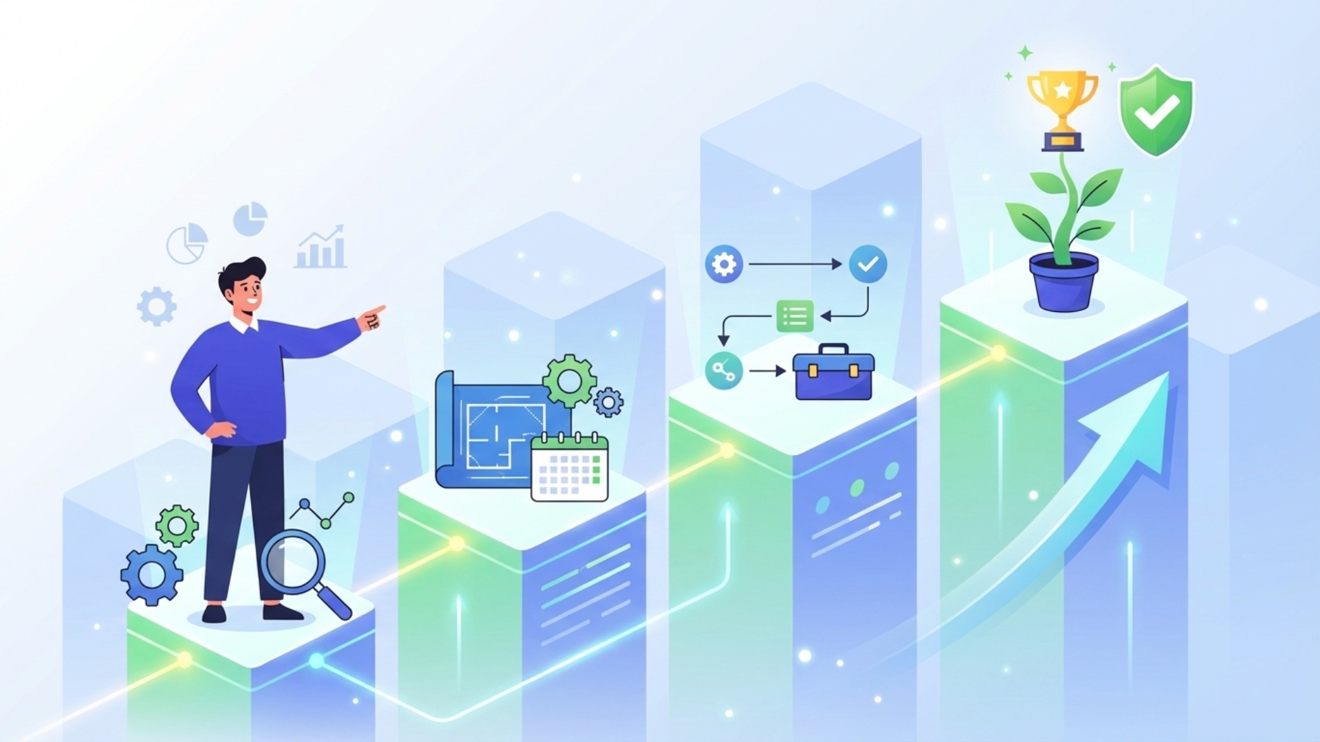 業務効率化を成功させるための進め方4ステップ