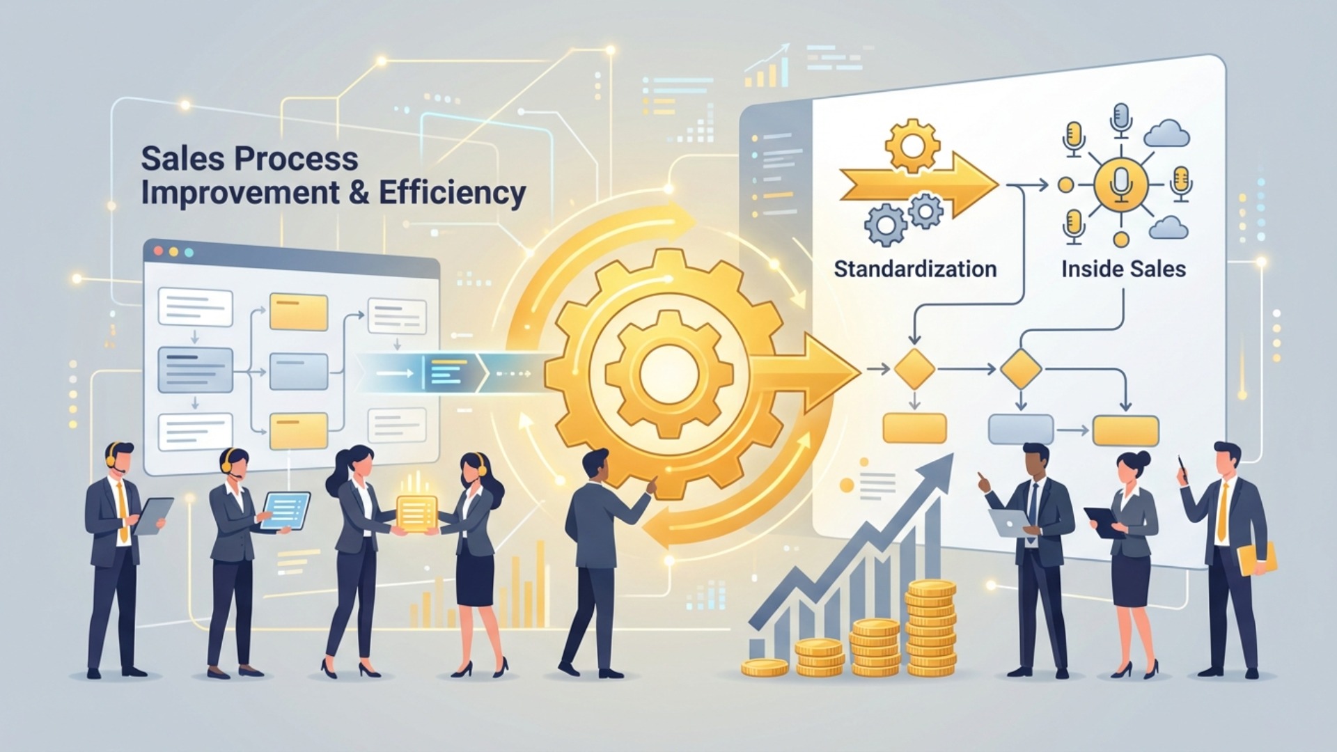 【業務プロセス改善】営業効率化の具体的な方法