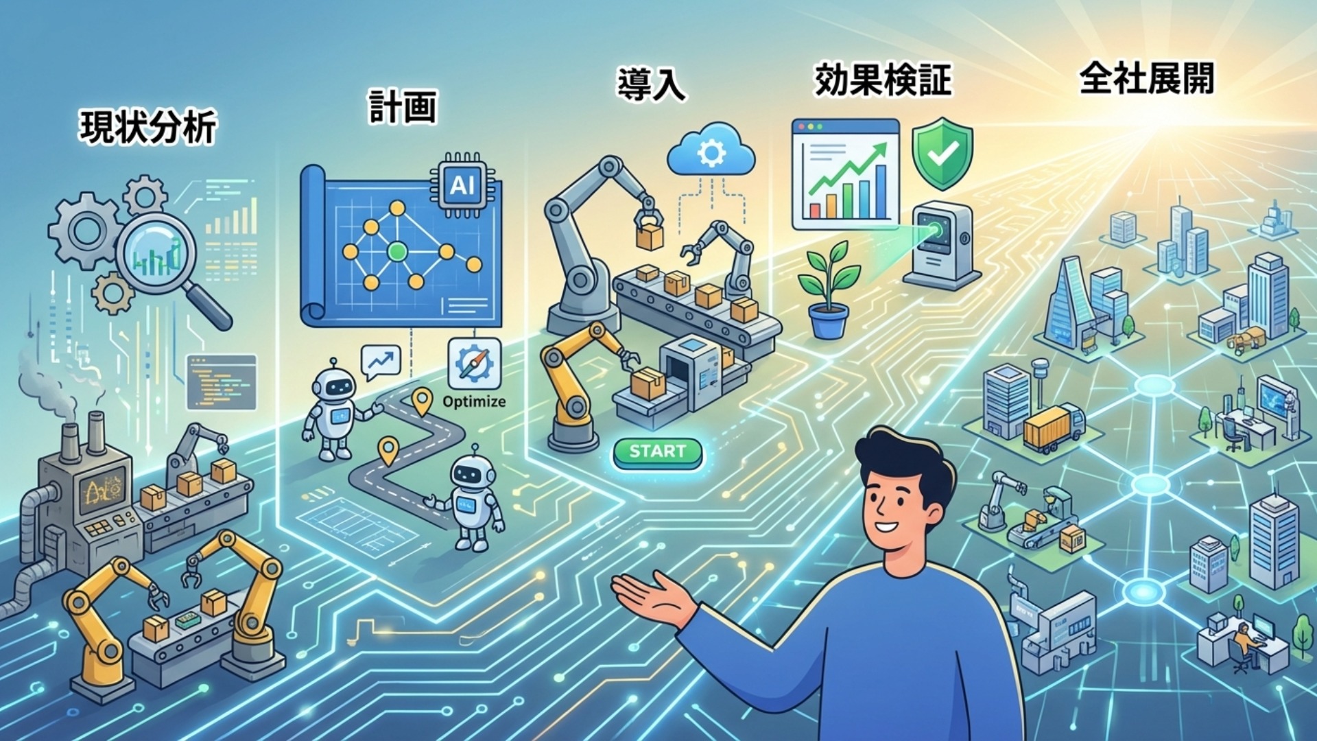自動化・省人化を実現する5つのステップ