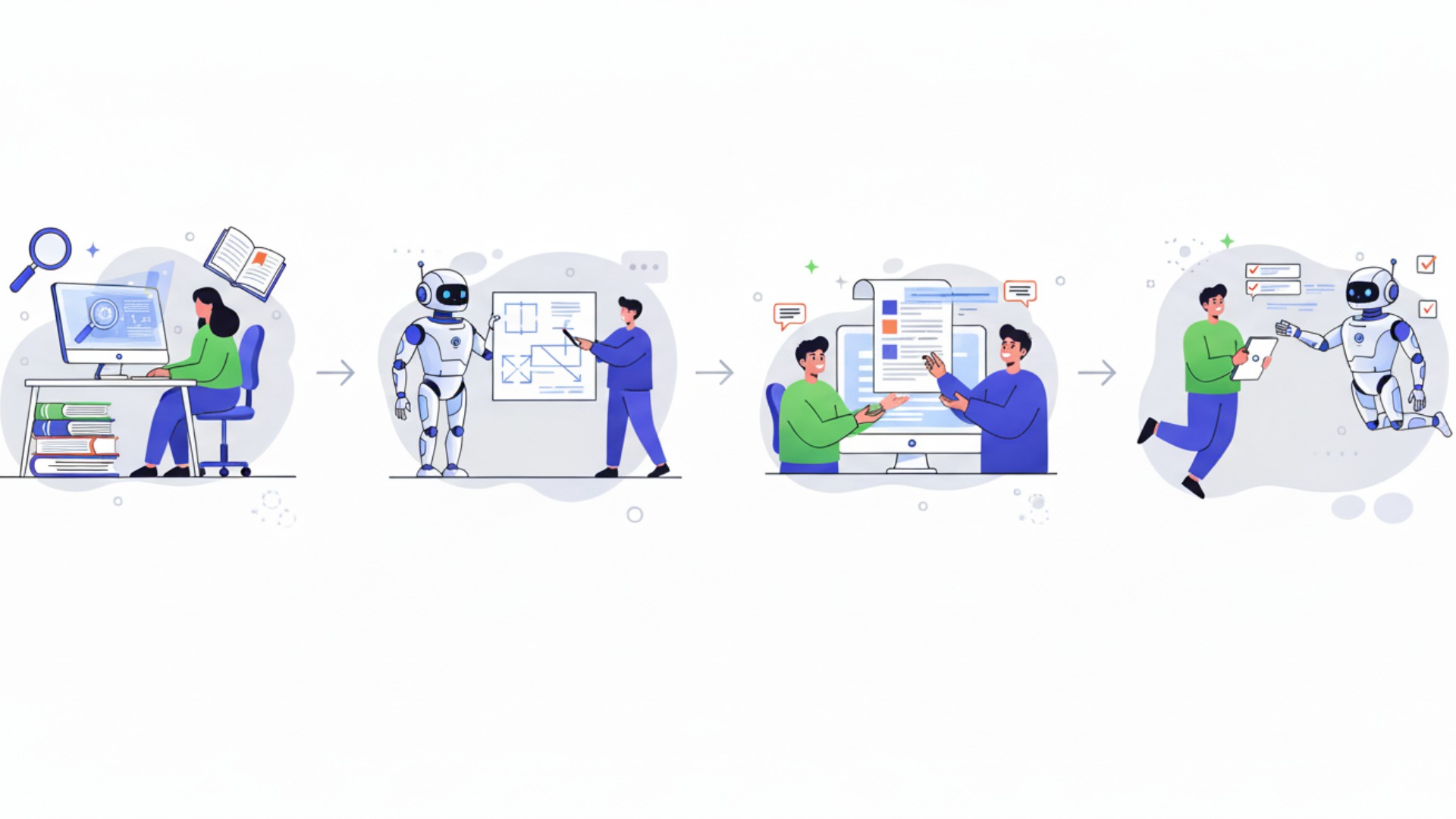 AIレポート作成の具体的な手順【4ステップ】