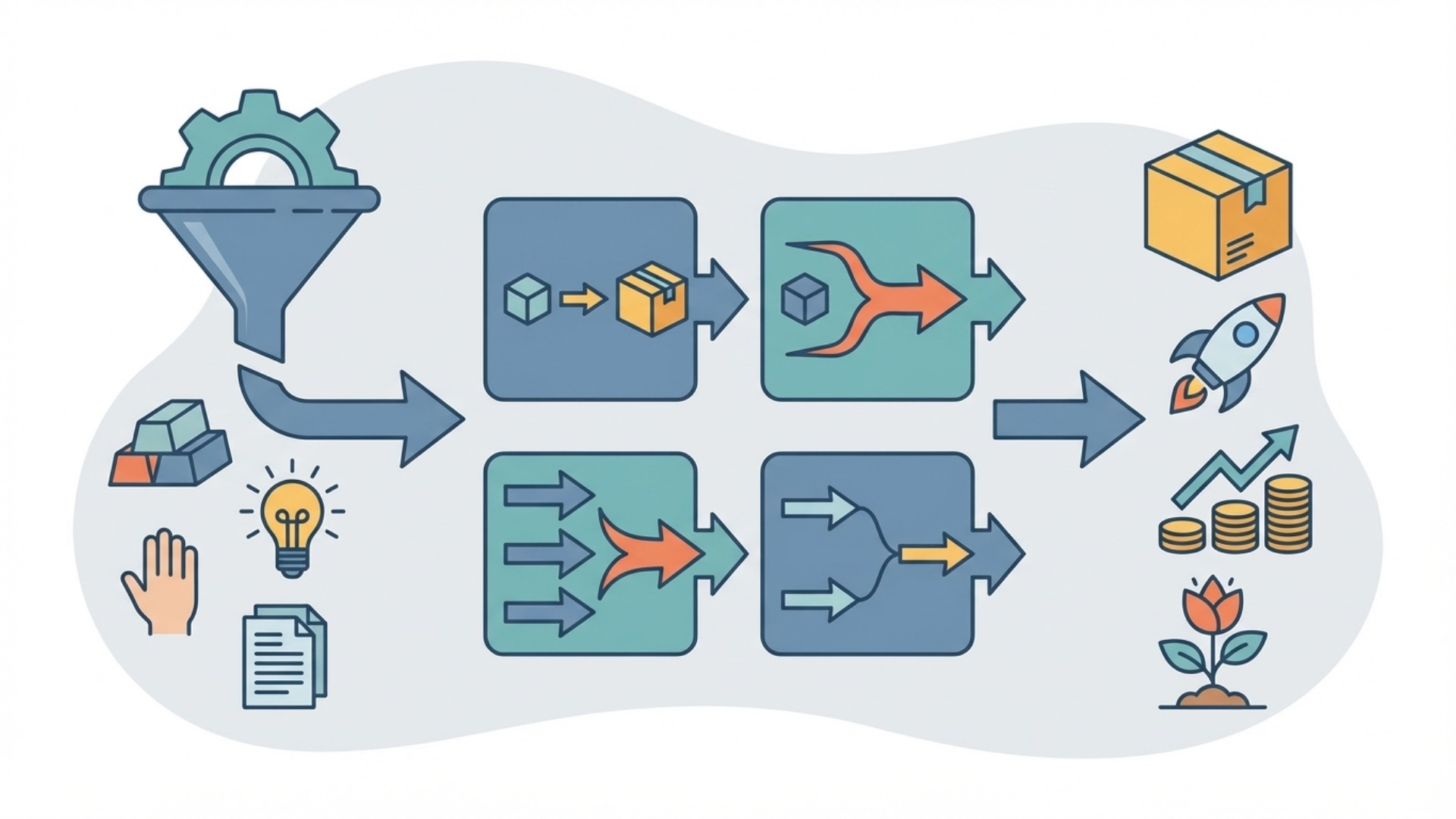 生産性向上の基本的な考え方（インプットとアウトプット）