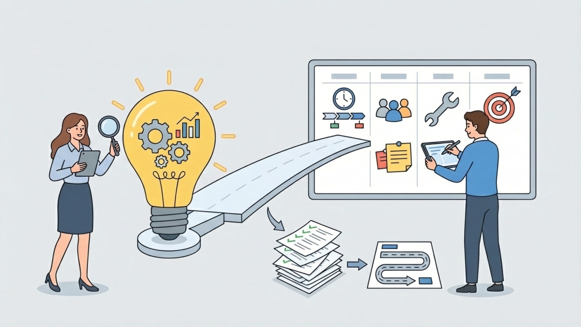 現状把握後の業務改善計画の立て方