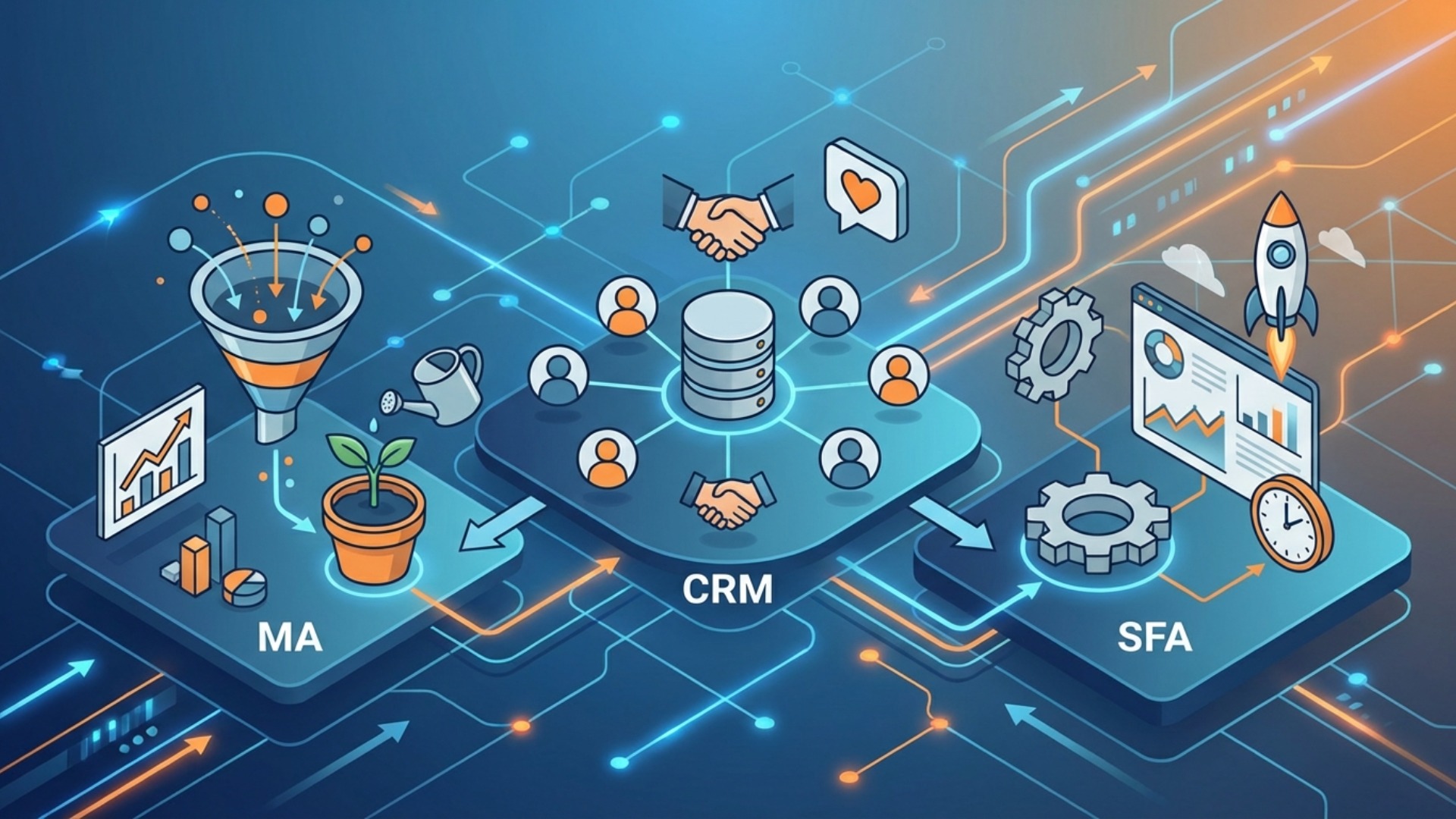 MAツールとCRM・SFAの違いとは？