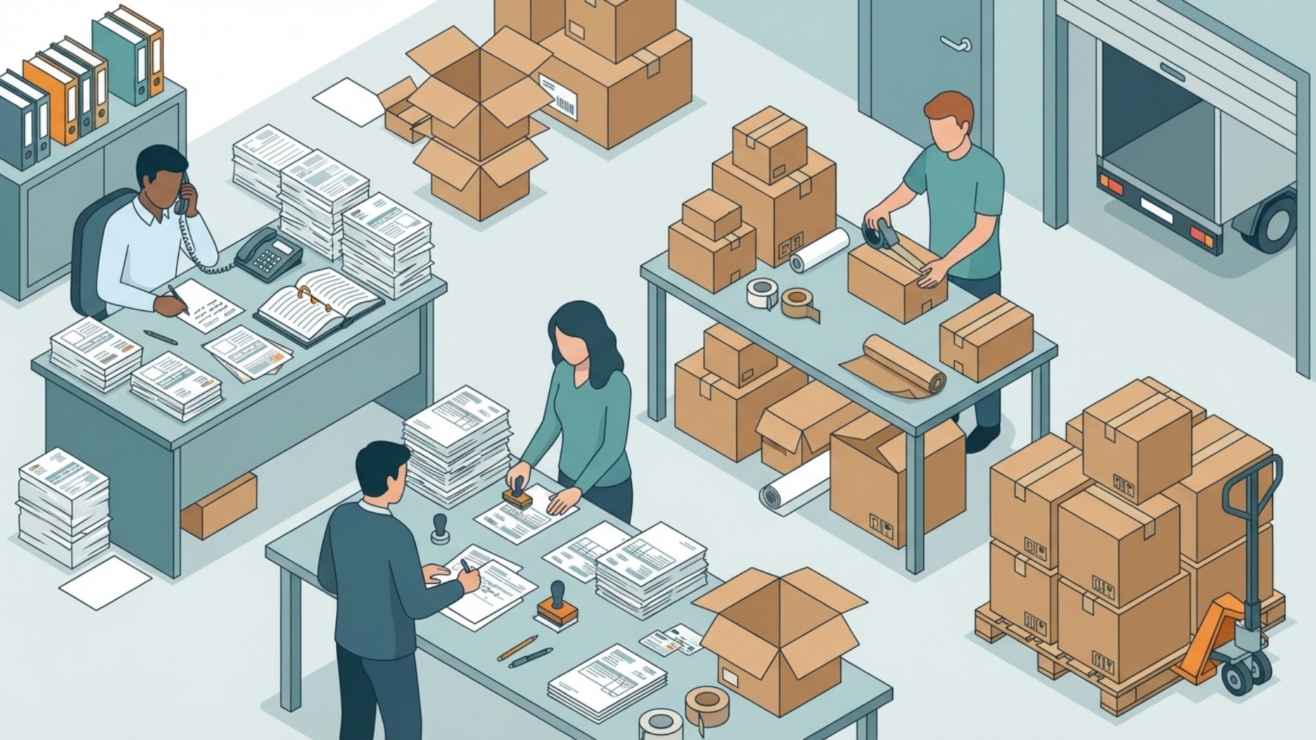 配送手配における手作業とは？基本的な業務フロー