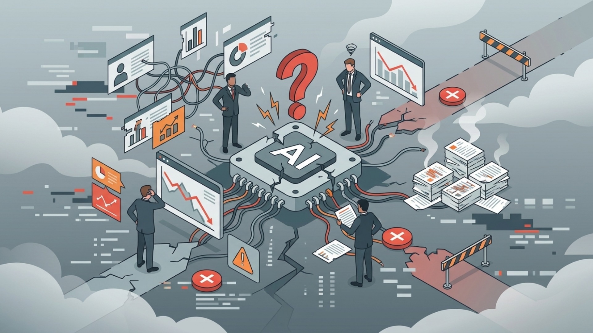 AI導入の成功率は高いとは言えない？多くの企業が陥る失敗パターン