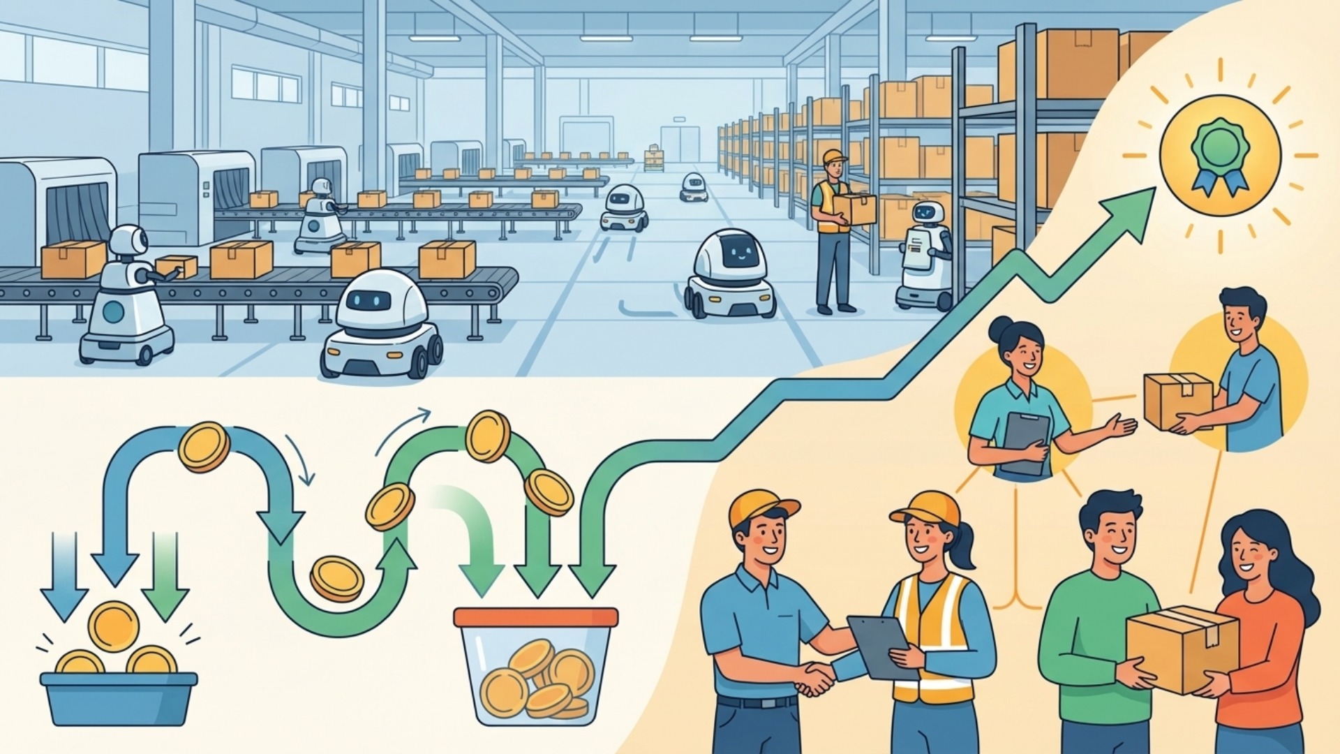 倉庫の作業効率を上げることで得られるメリット