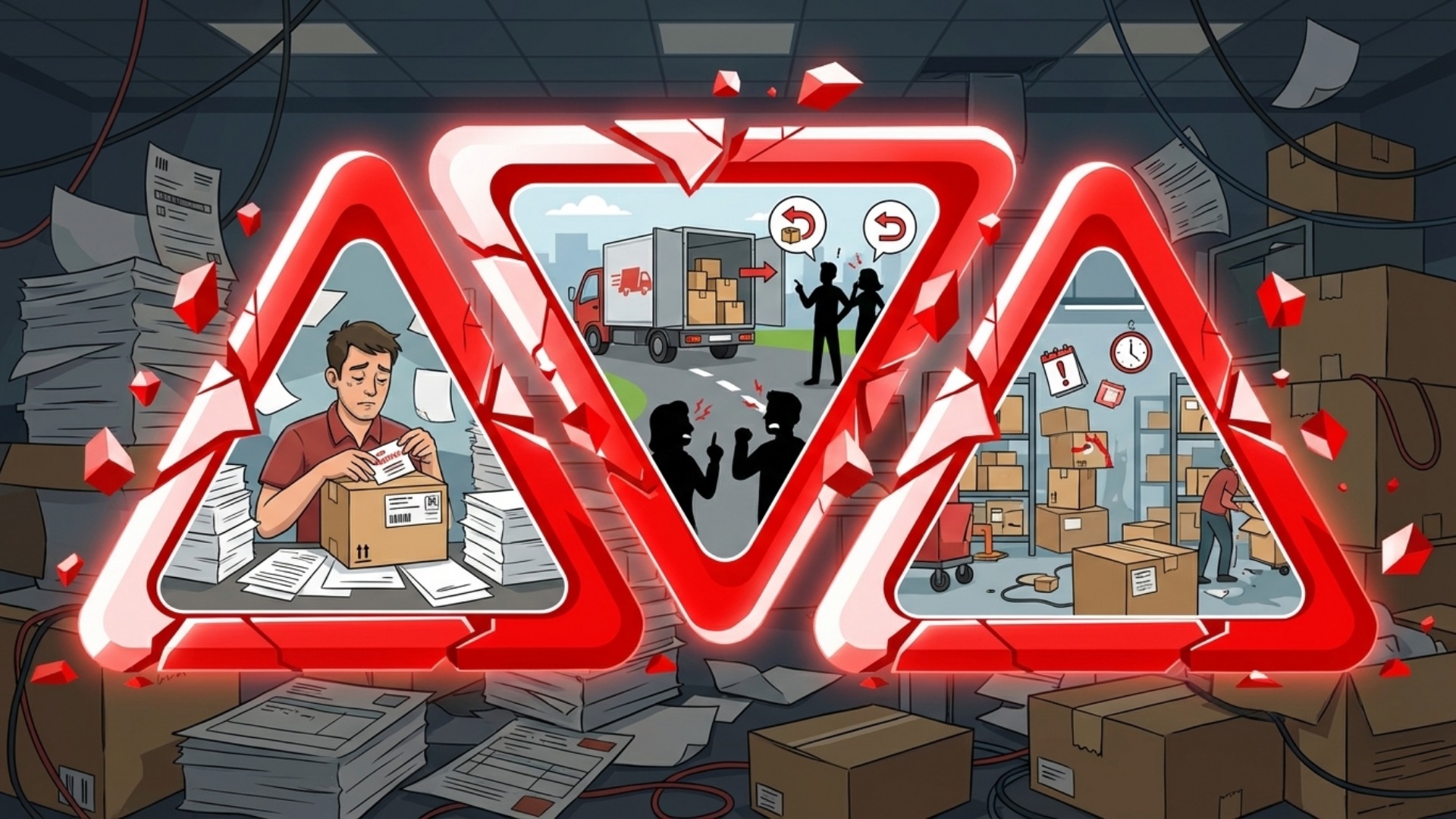 配送手配の手作業で起こりがちな3つのリスク