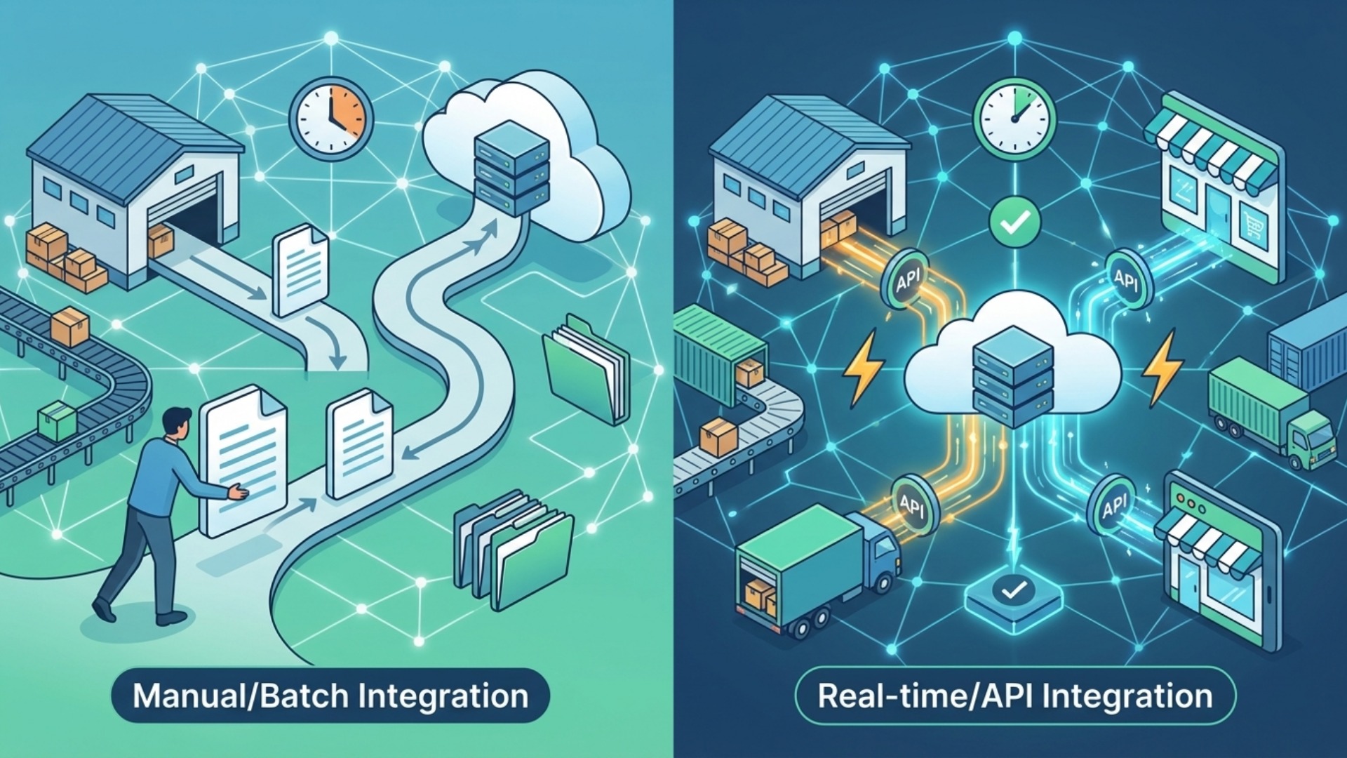 在庫連動を実現するシステム連携パターン