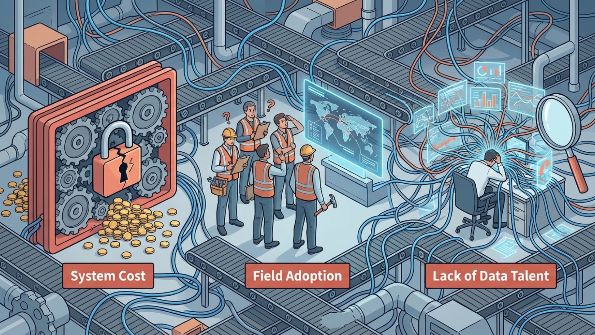 物流の見える化を阻む3つの課題