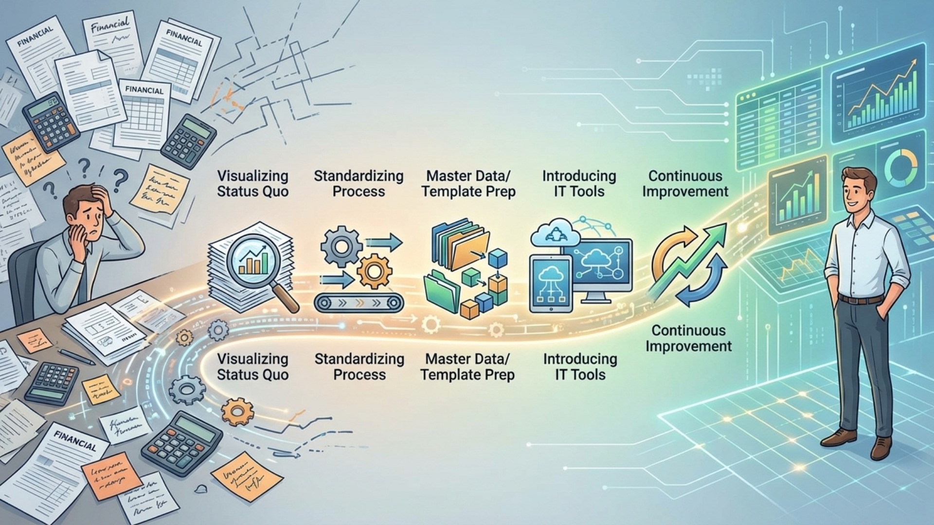 予算管理の属人化を解消する5つのステップ