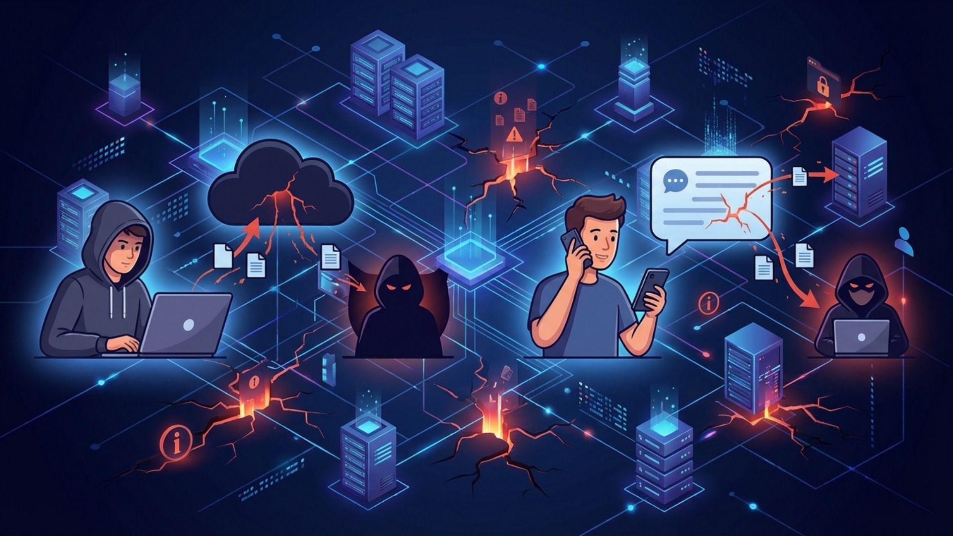 【典型的な想定事例】シャドーITが原因で発生する情報漏洩