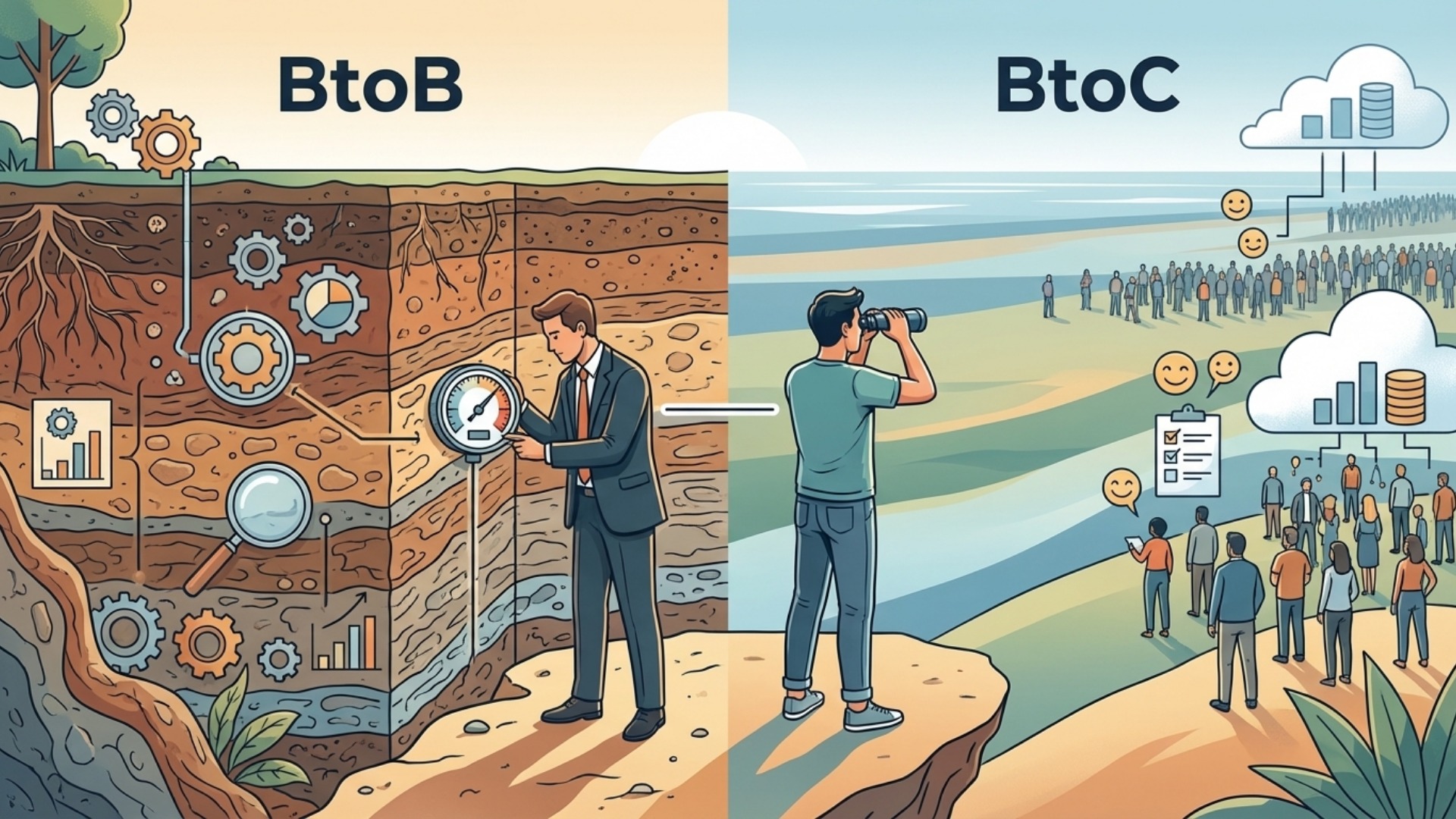 BtoBとBtoCにおけるKPI設定の違い