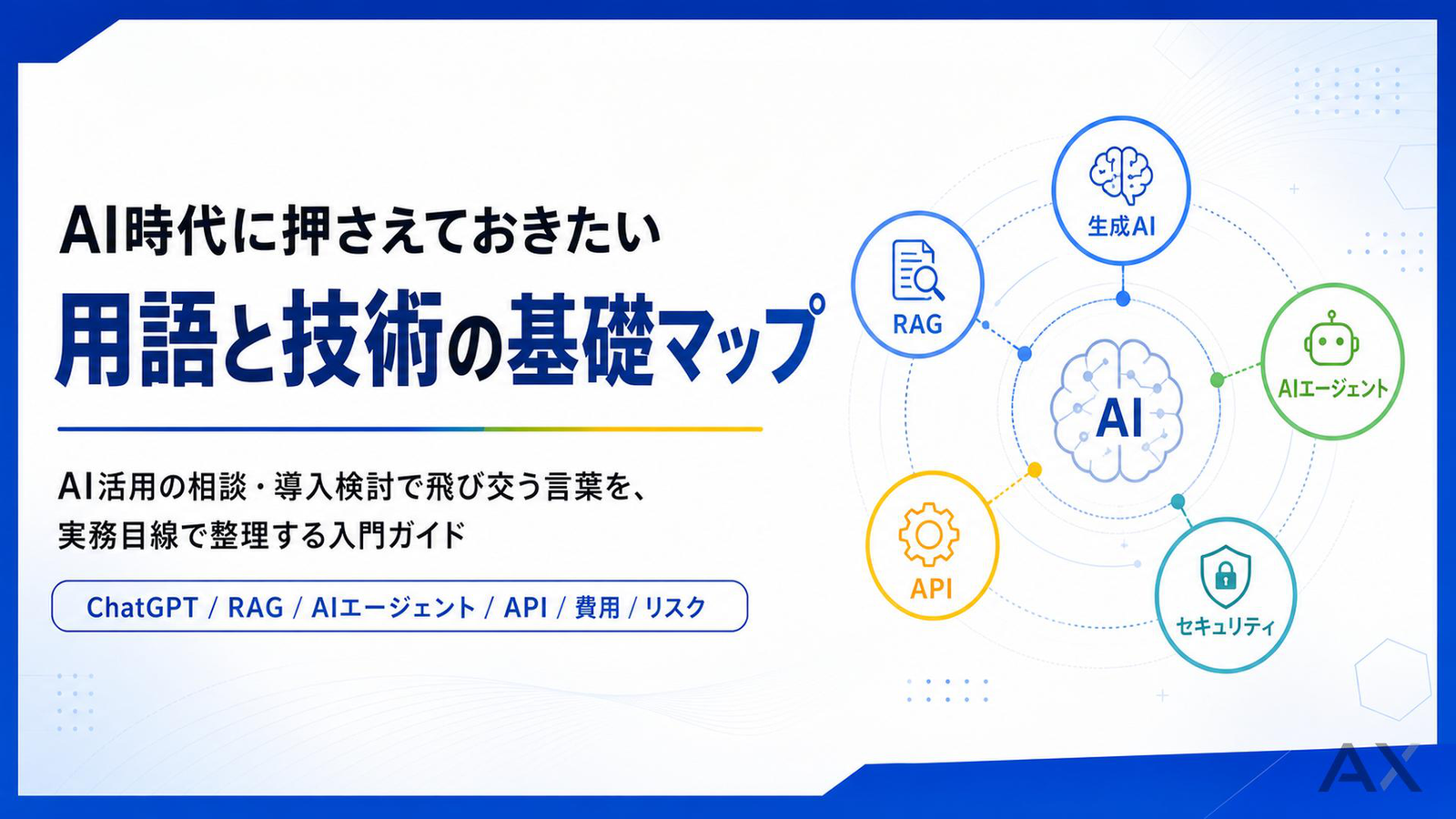 AI用語と技術の基礎マップ