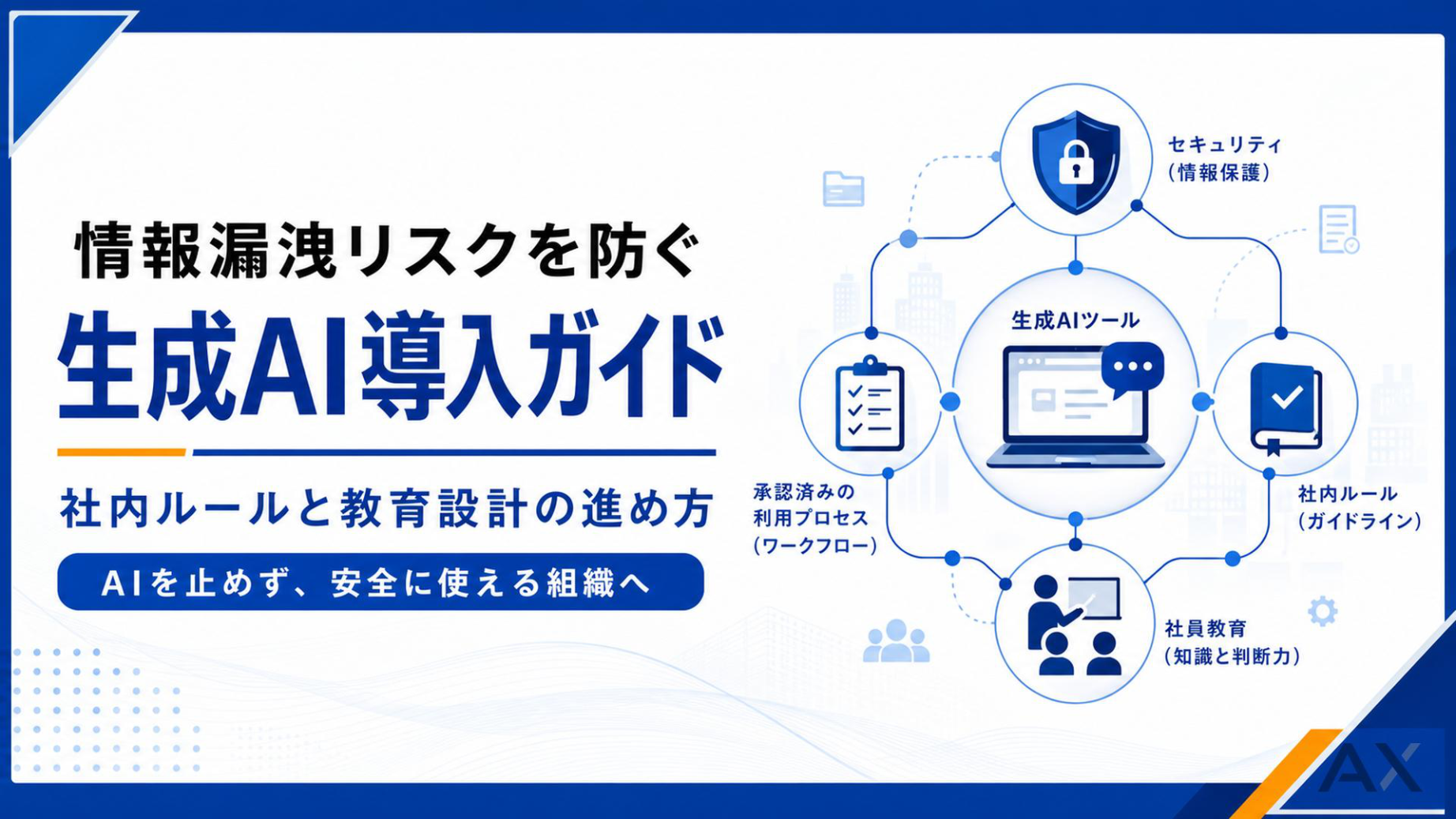 情報漏洩リスクを防ぐ生成AI導入ガイド