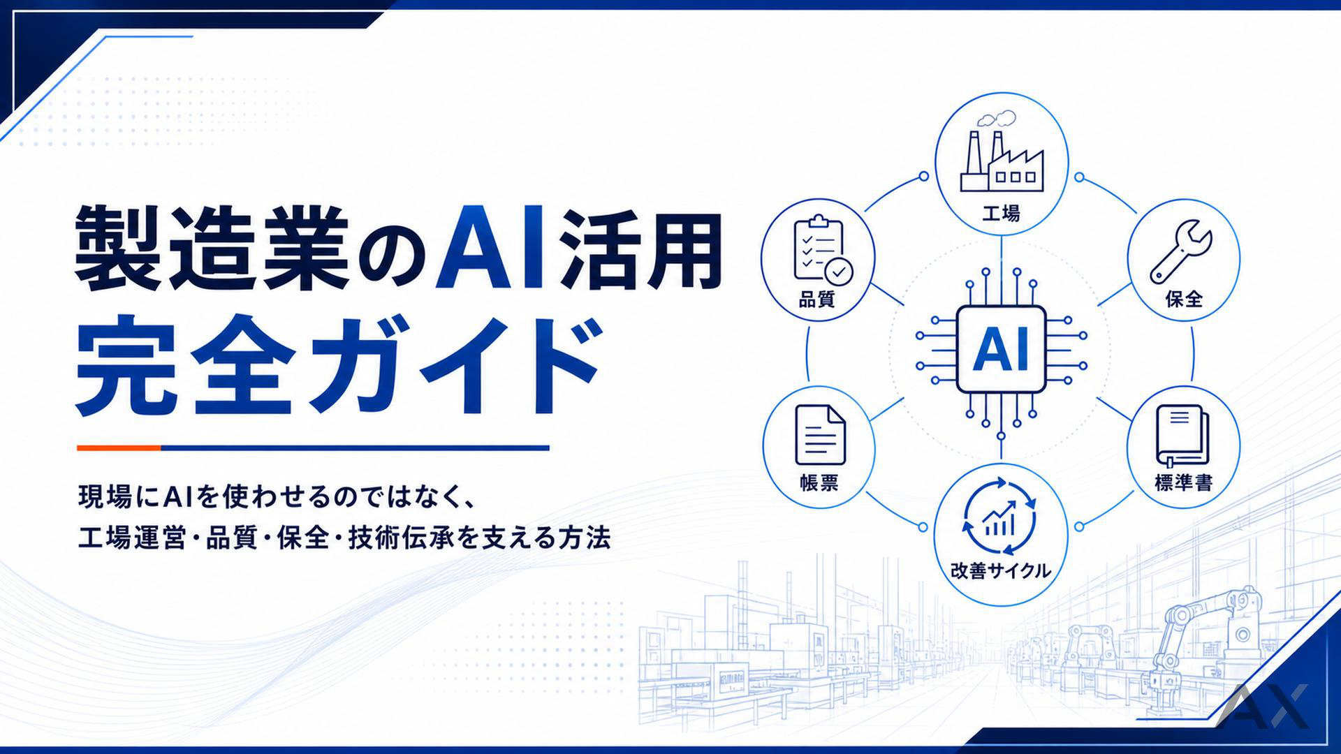 製造業のAI活用完全ガイド
