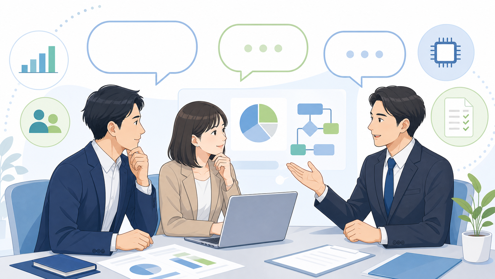 導入に関するよくある質問と回答を表す図解イラスト