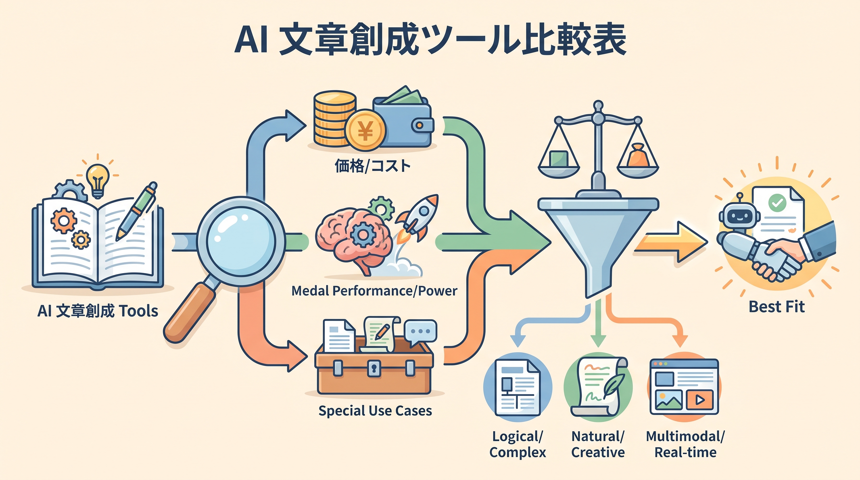 AI文章作成ツールの比較表【2026年最新】