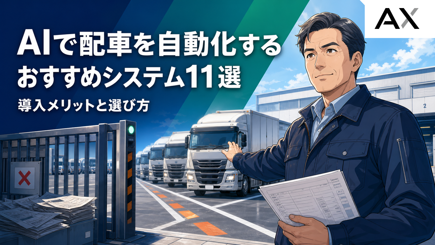 AIで配車を自動化するシステムおすすめ11選！導入メリットや選び方を解説