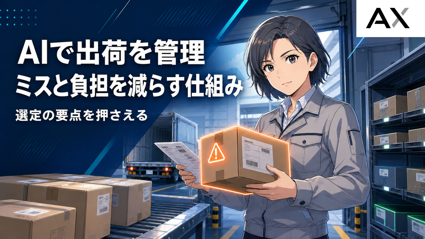 AIによる出荷管理とは？導入メリットやシステム選定のポイント、最新事例を解説