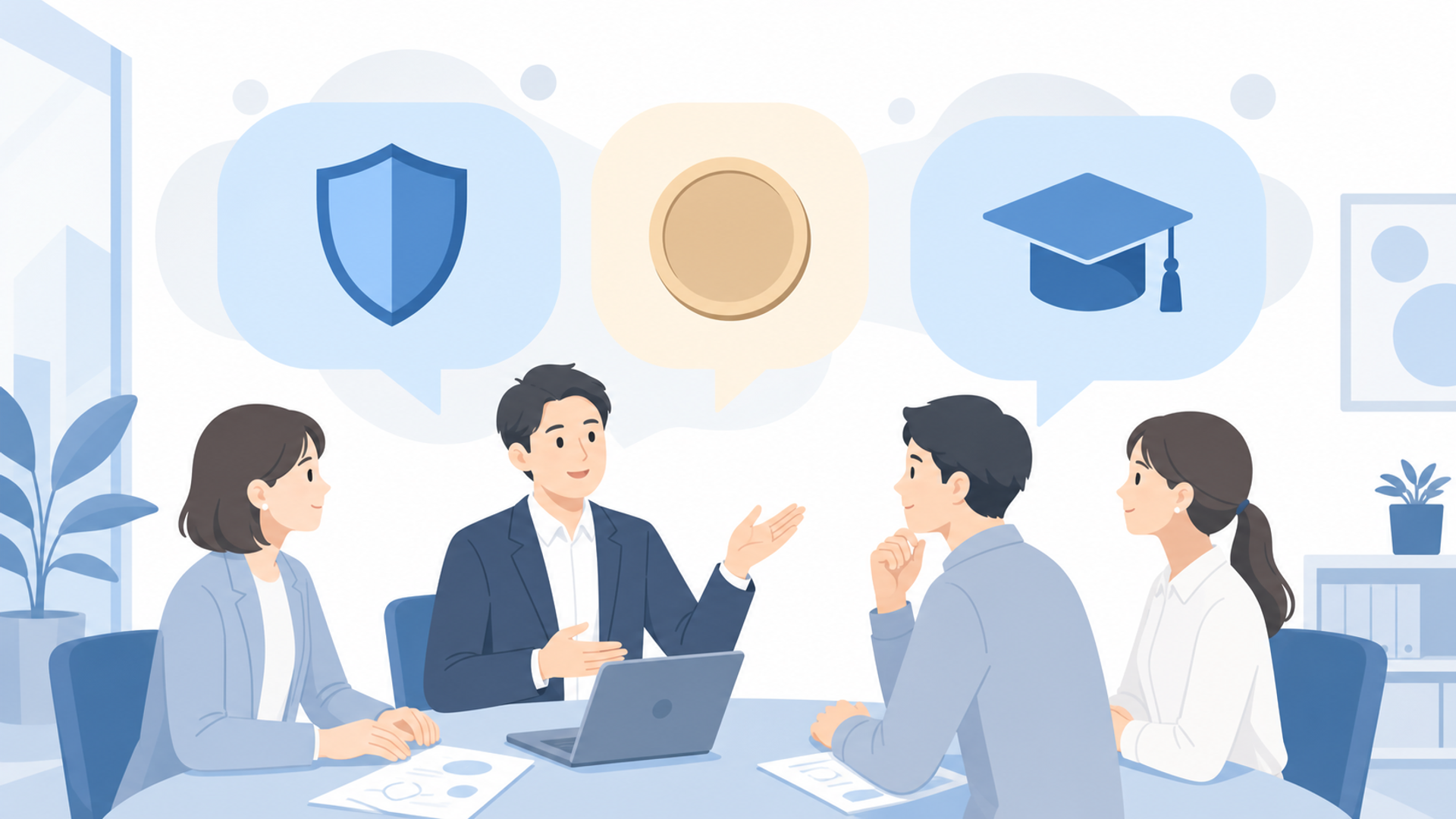 導入時によくある質問を表す図解イラスト