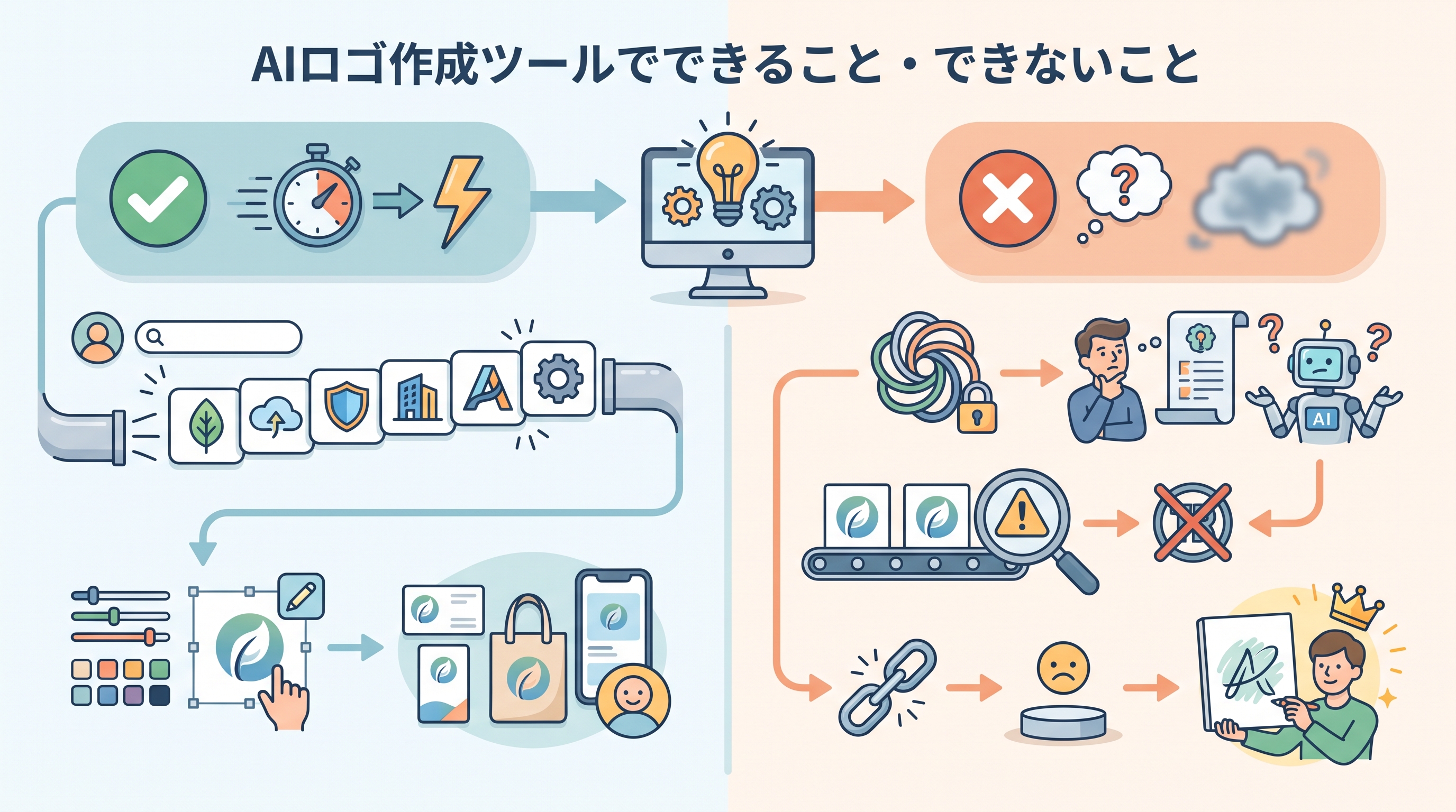 AIロゴ作成ツールでできること・できないこと