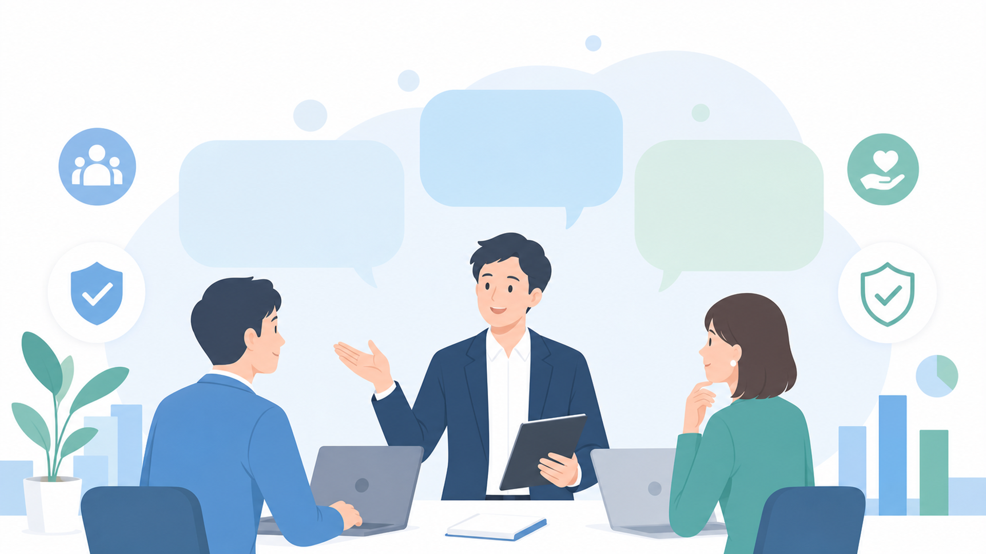 内製化の失敗に関するFAQを表す図解イラスト