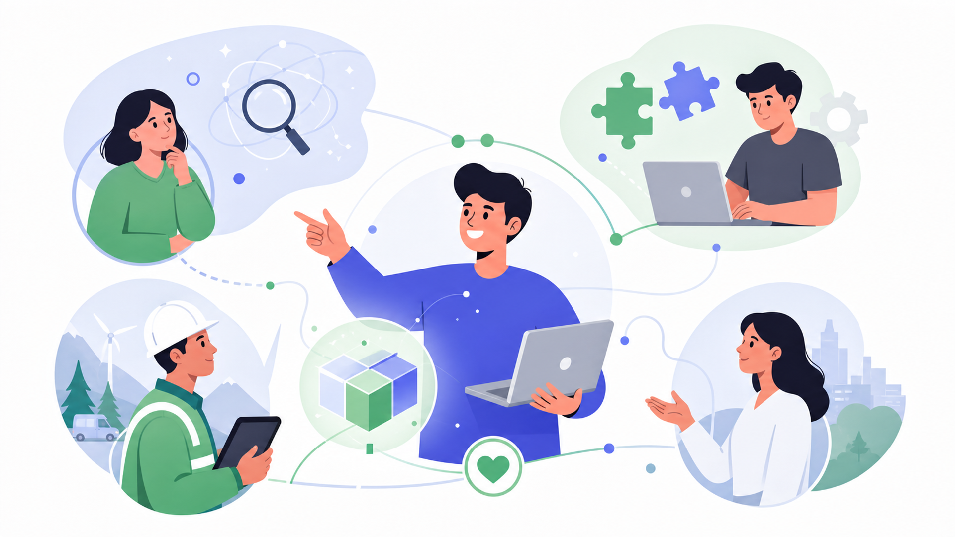 FDEに向いている人材の特徴を表す図解イラスト