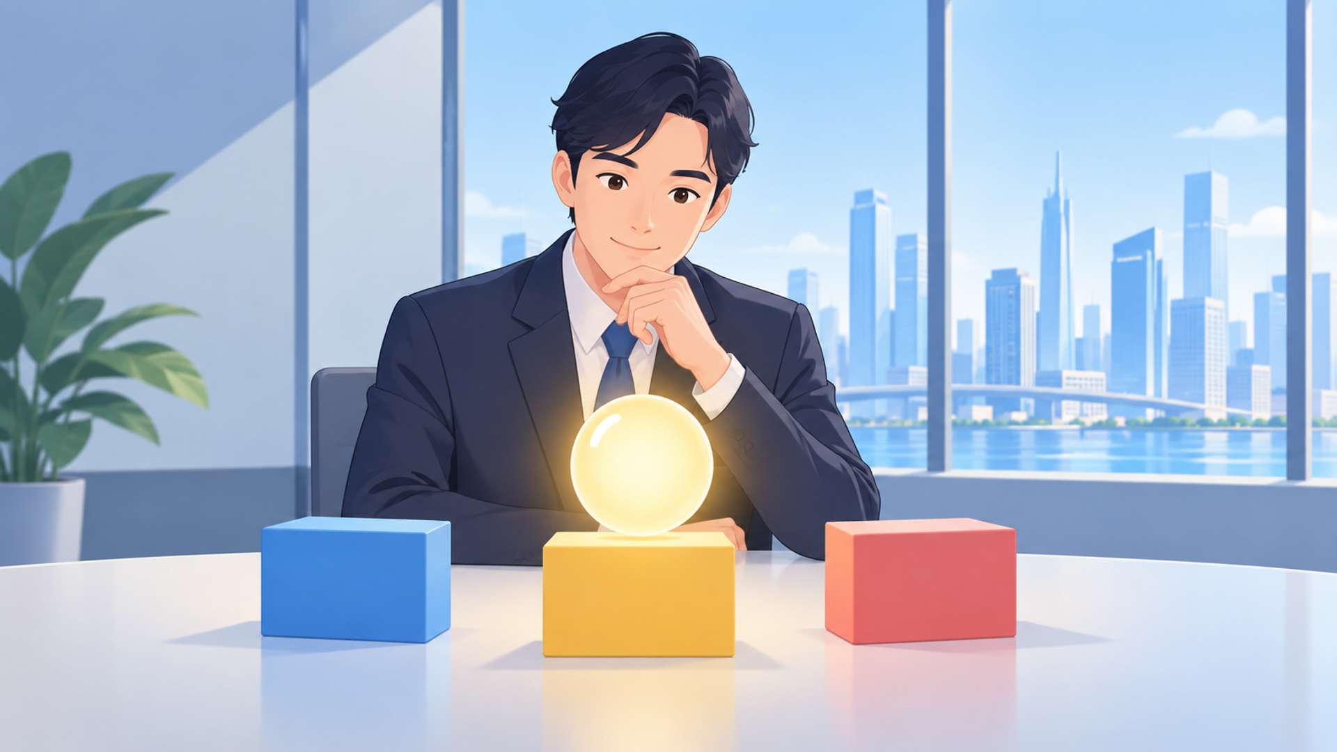 2026年のビジネスにおいてAIの活用方針が重要視される理由を表す図解イラスト