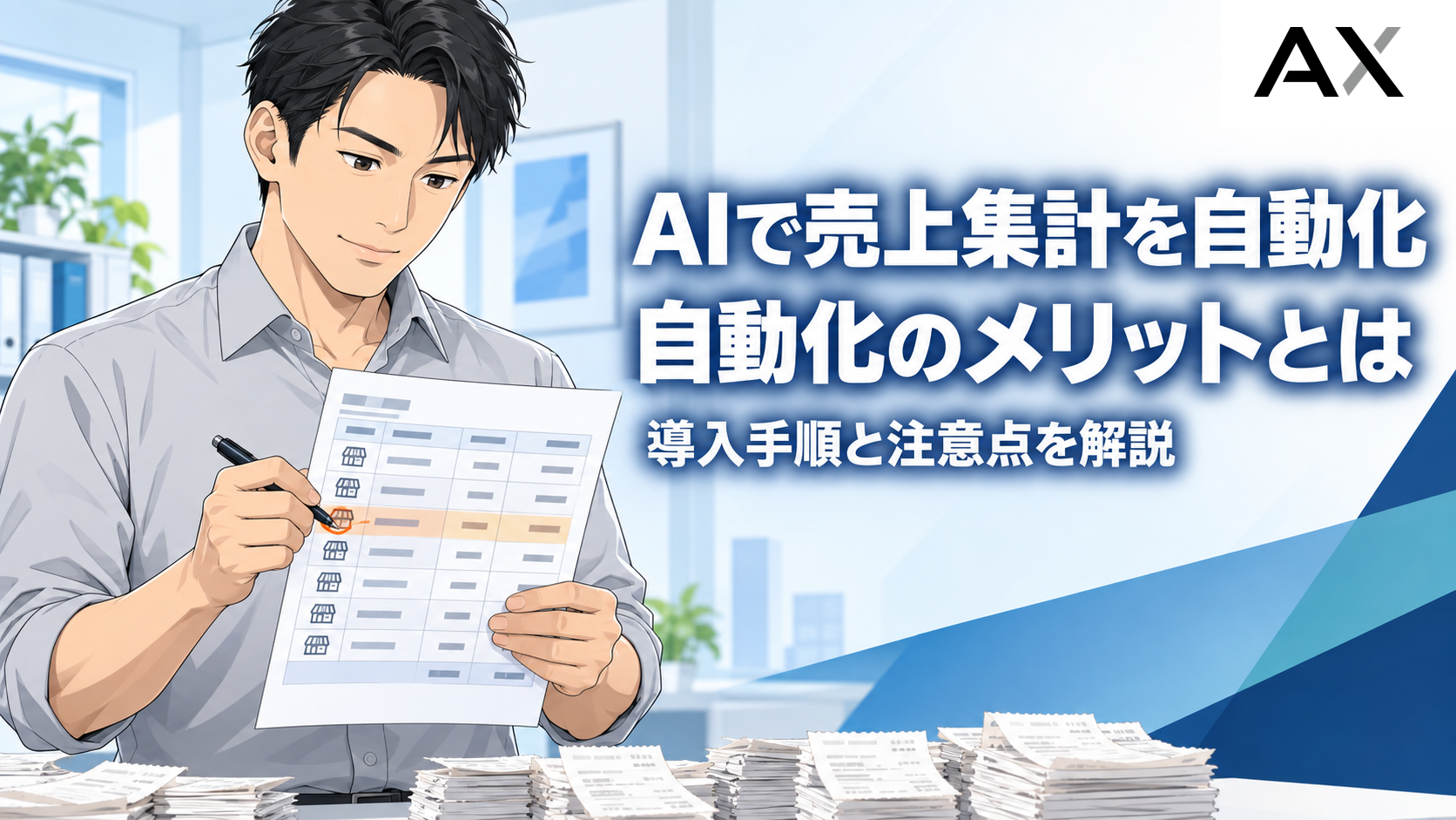 AIで売上集計を自動化するメリットとは？導入手順や注意点を解説