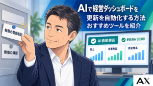 AIで経営ダッシュボードの更新を自動化する方法とおすすめツールのサムネイル