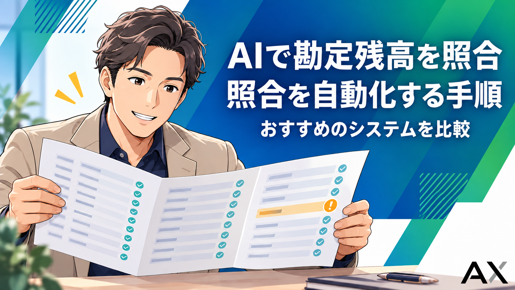 AIで勘定残高の照合を自動化する手順とおすすめのシステム比較