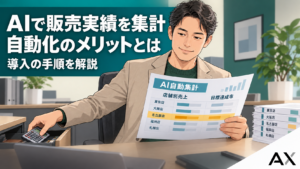 AIで販売実績の集計を自動化する方法｜メリットや導入手順を解説