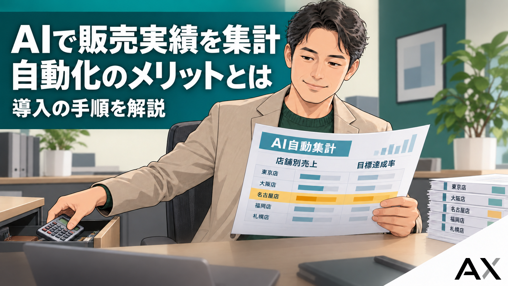 AIで販売実績の集計を自動化する方法｜メリットや導入手順を解説