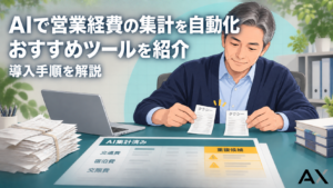 AIで営業経費の集計を自動化する方法！おすすめツールと導入手順を解説