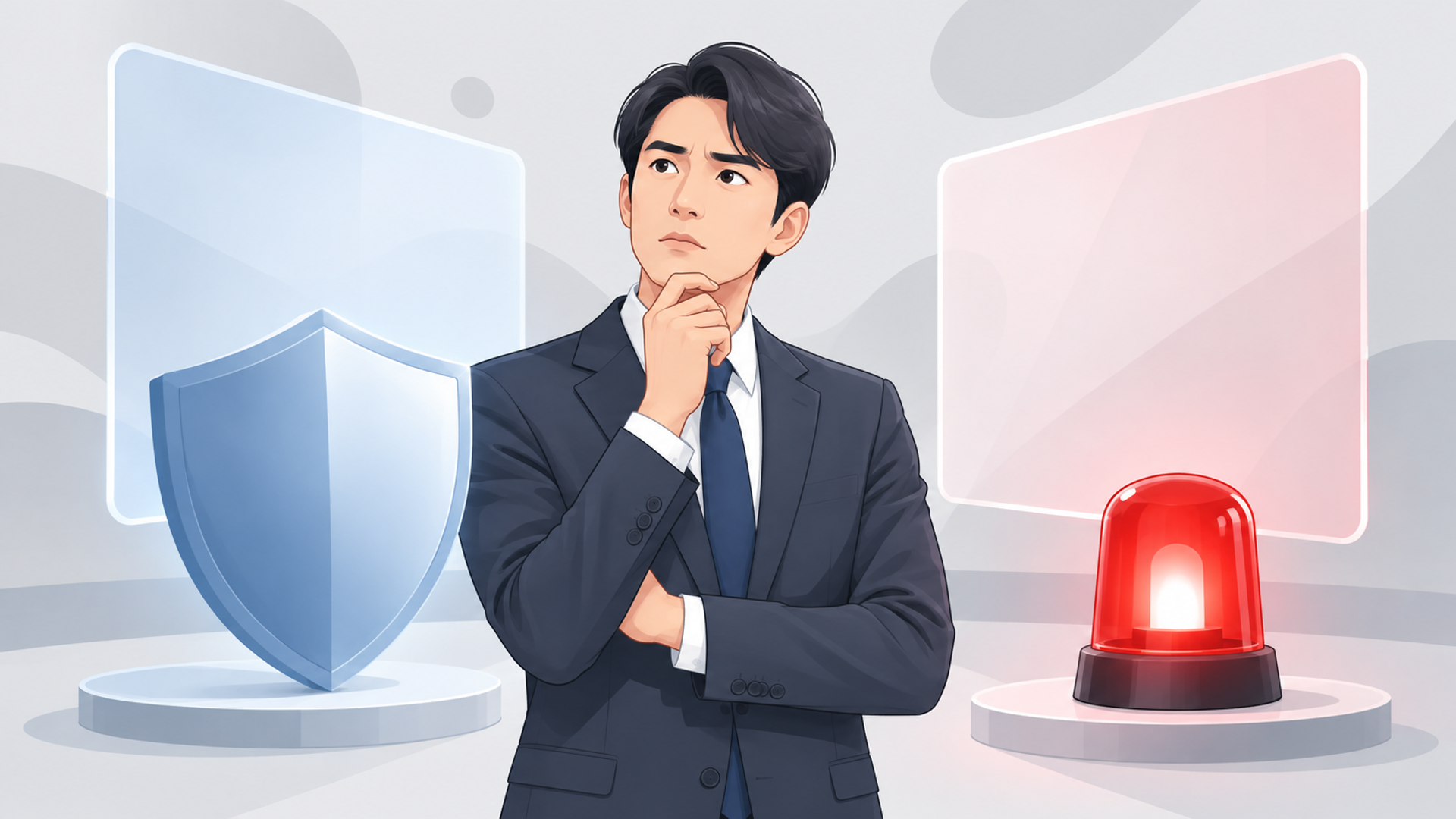 AIガバナンスの構築が急務となっている背景と企業の課題を表す図解イラスト