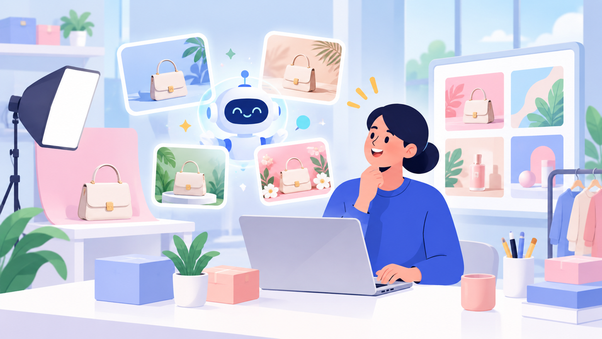 EC事業者が導入するメリットを表す図解イラスト