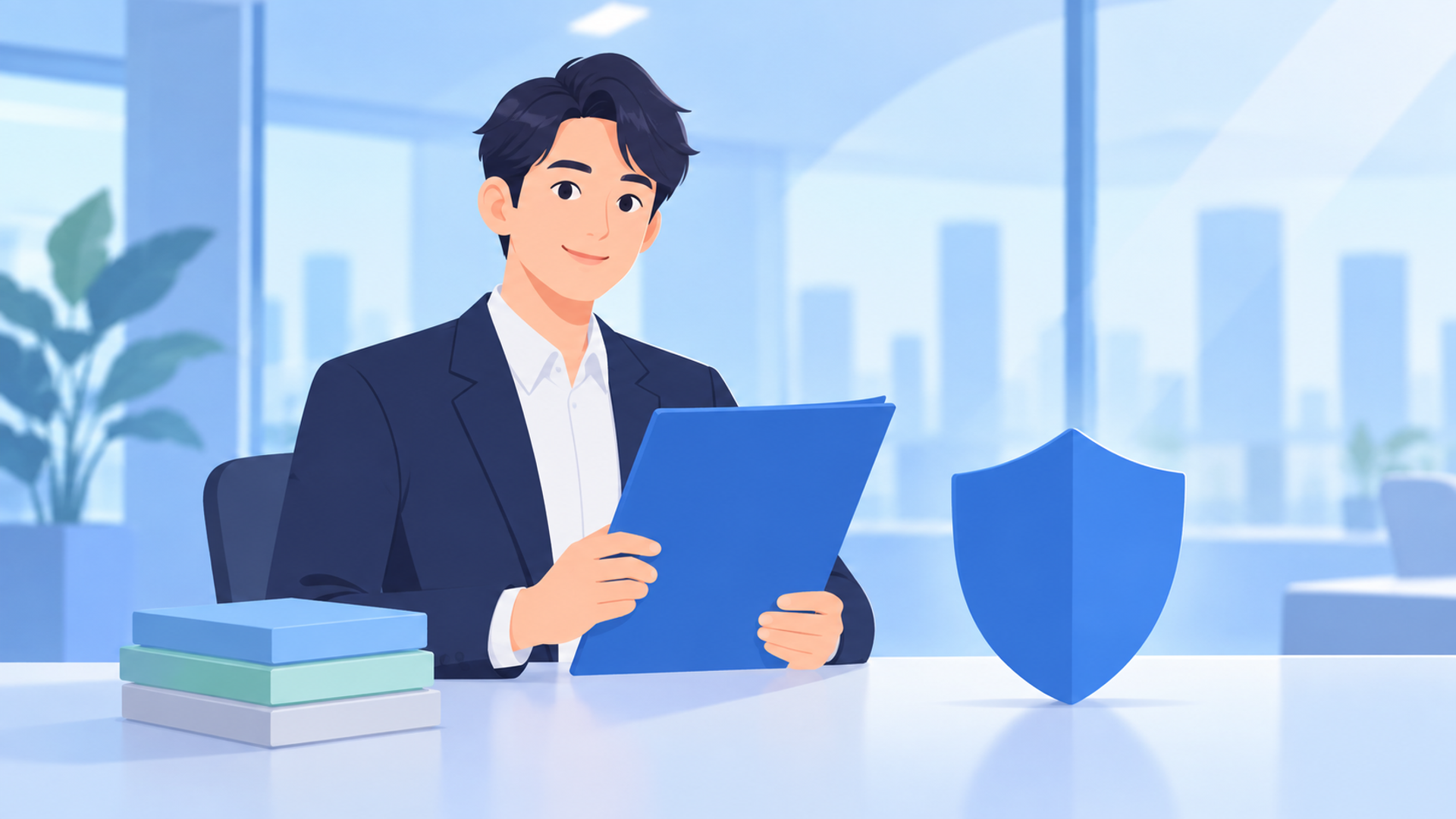 ビジネスで活用する際の重要な注意点を表す図解イラスト