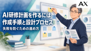 AI研修計画の作成手順とは？失敗しないための設計プロセスを解説