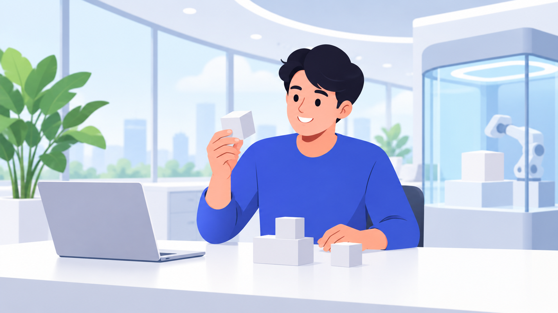 AI導入で実践したい「Fail Fast（素早い試行錯誤）」の組織文化を表す図解イラスト