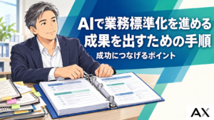 AIを活用した業務標準化の進め方｜成果を出す手順と成功のポイント