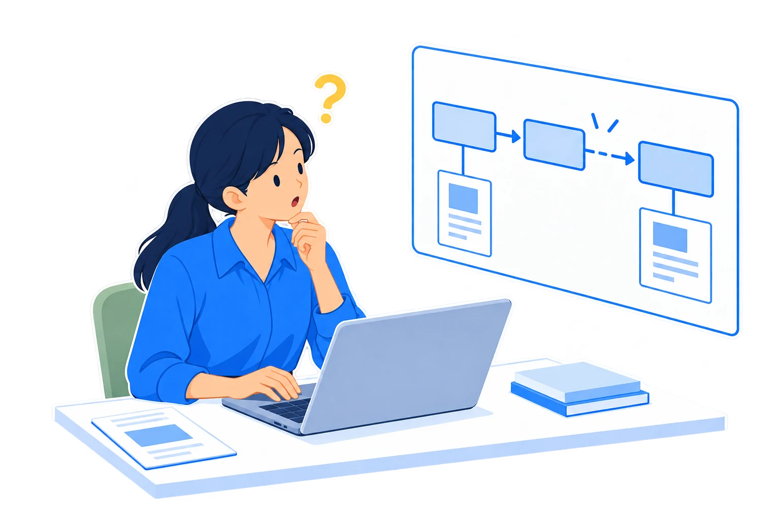 AIで下書きは作れても、業務に組み込めず悩む社員
